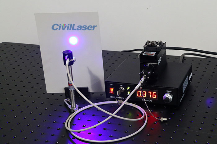 455nm fiber coupled laser